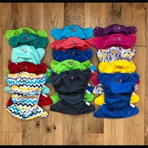 15 Rumparooz one size cloth pocket diapers